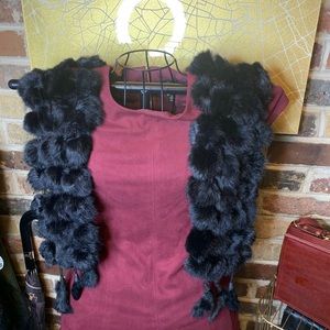 Rabbit fur scarf